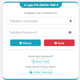 Register PGRI Kota Bengkulu - Persatuan Guru Republik Indonesia Cabang Kota Bengkulu